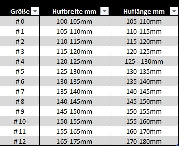 Old Mac’s Hufschuhe G2 Größe 11-12